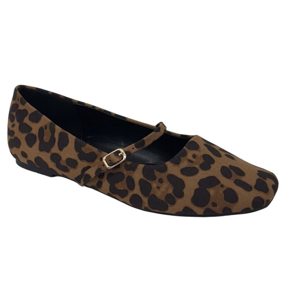 OLIVIA FERGUSON / Ballerina / Leopard Print / Mary Jane / Flat - Picture 2 of 10
